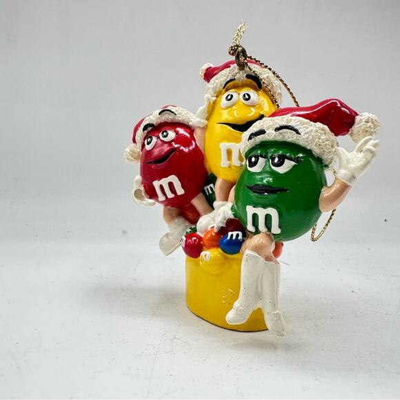 M&M's Christmas Ornament Red Green Yellow holiday decor - Picture 3 of 7
